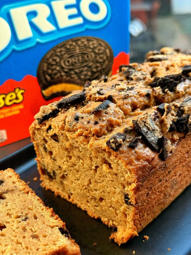 Oreo Protein Loaf Cake