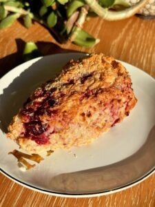 Cranberry Cottage Cheese Scone Close-Up