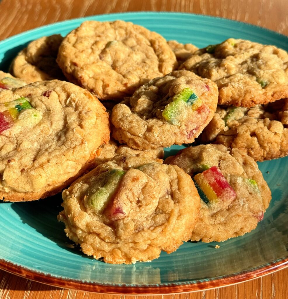 Gum Drop Cookies on Plate