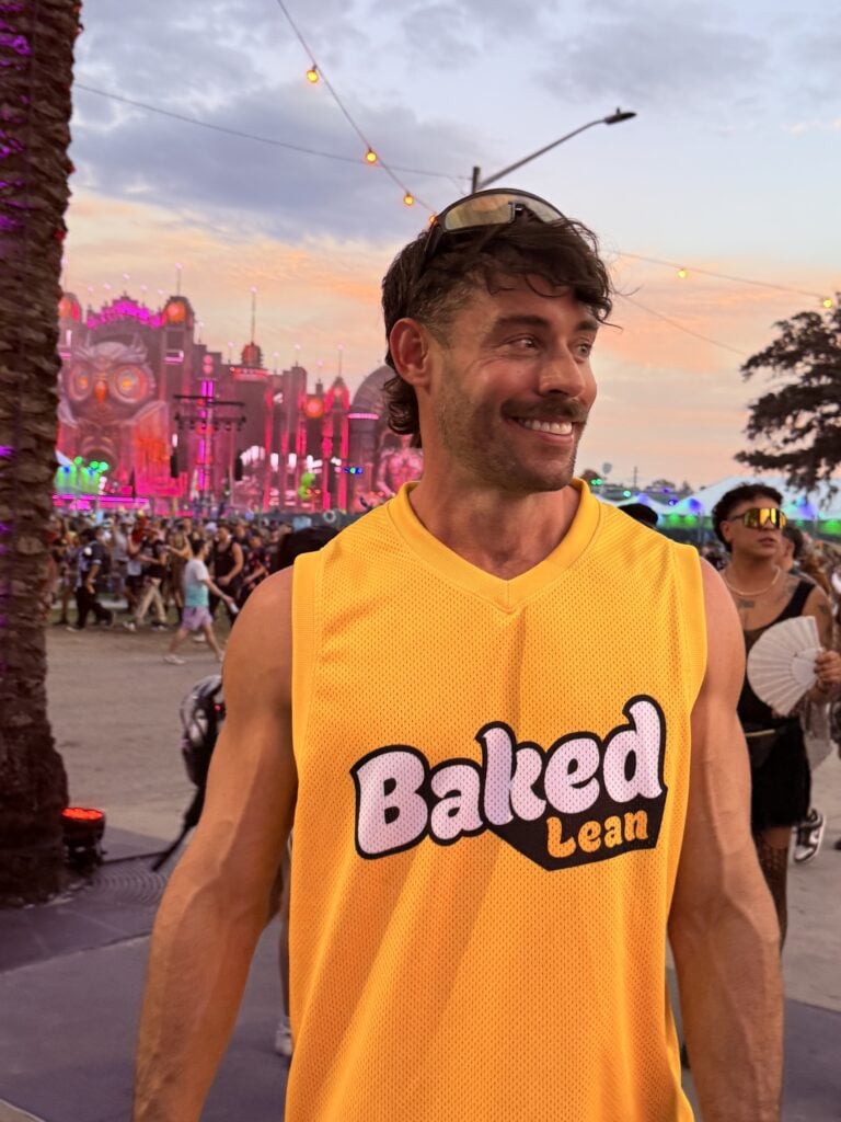 Jacob at EDC Orlando 2025 in BakedLean Jersey