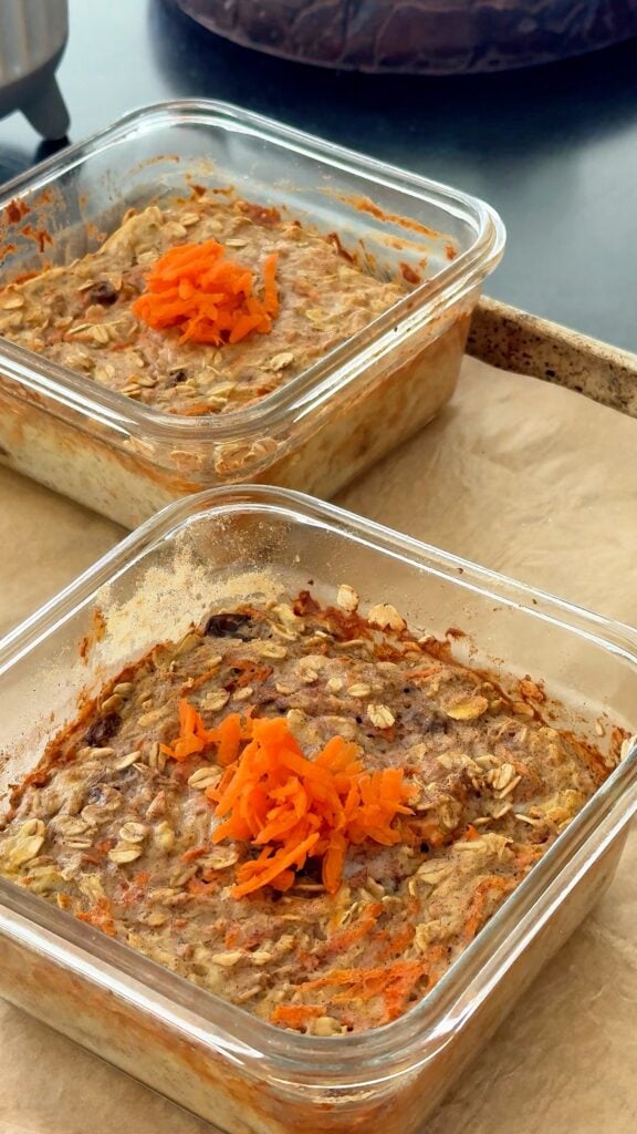 Carrot Cake Baked Oats Finished