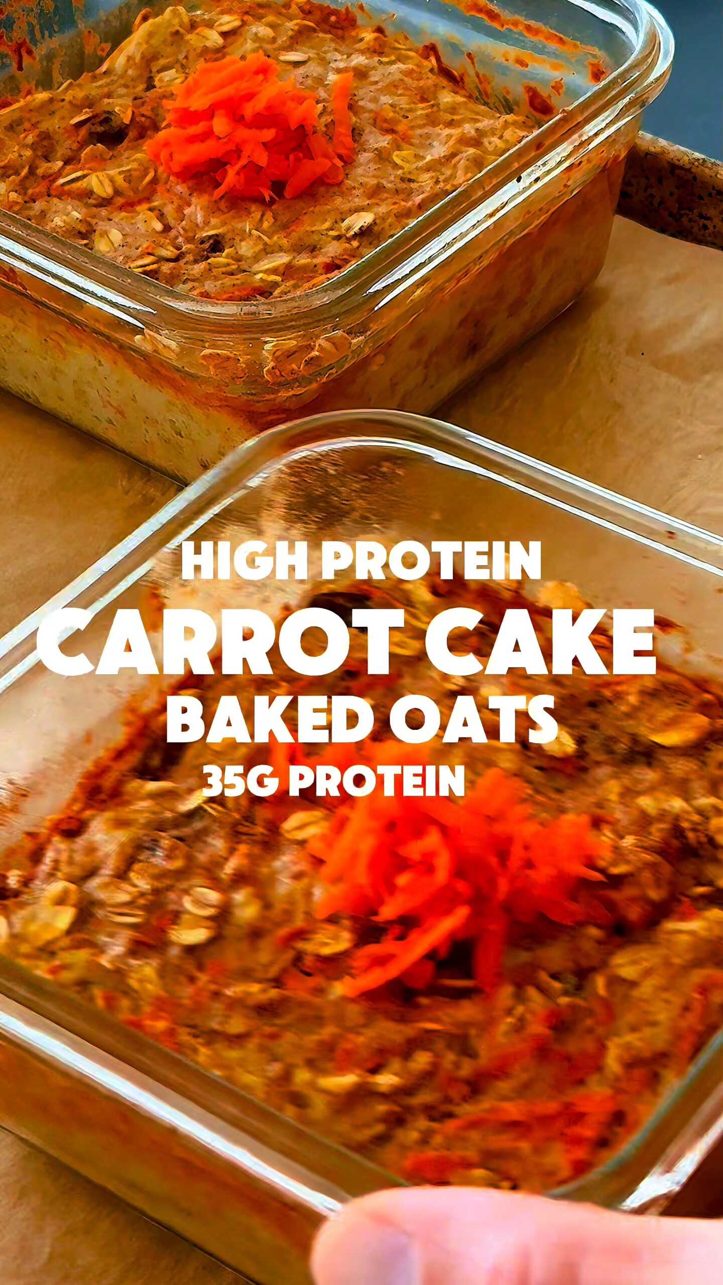 Carrot Cake Baked Oats Finished