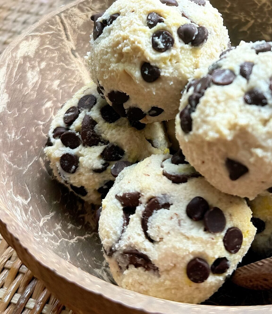 Close Up Cottage Cheese Cookie dough