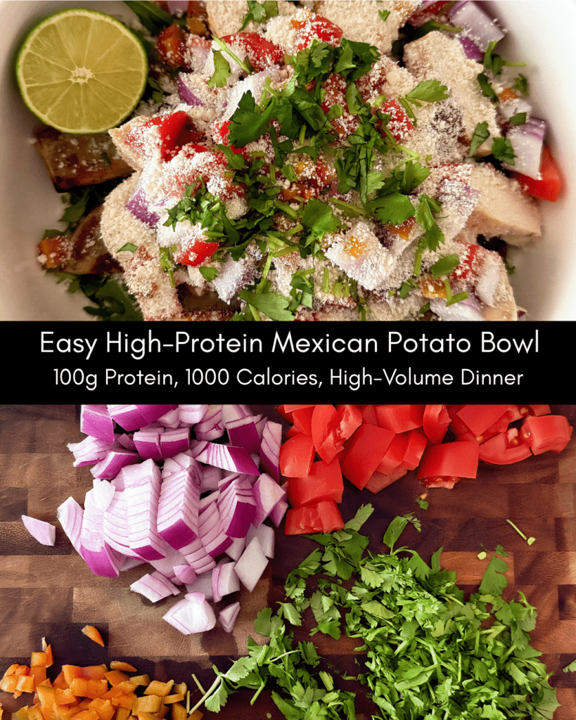 Assembled Mexican Potato Bowl