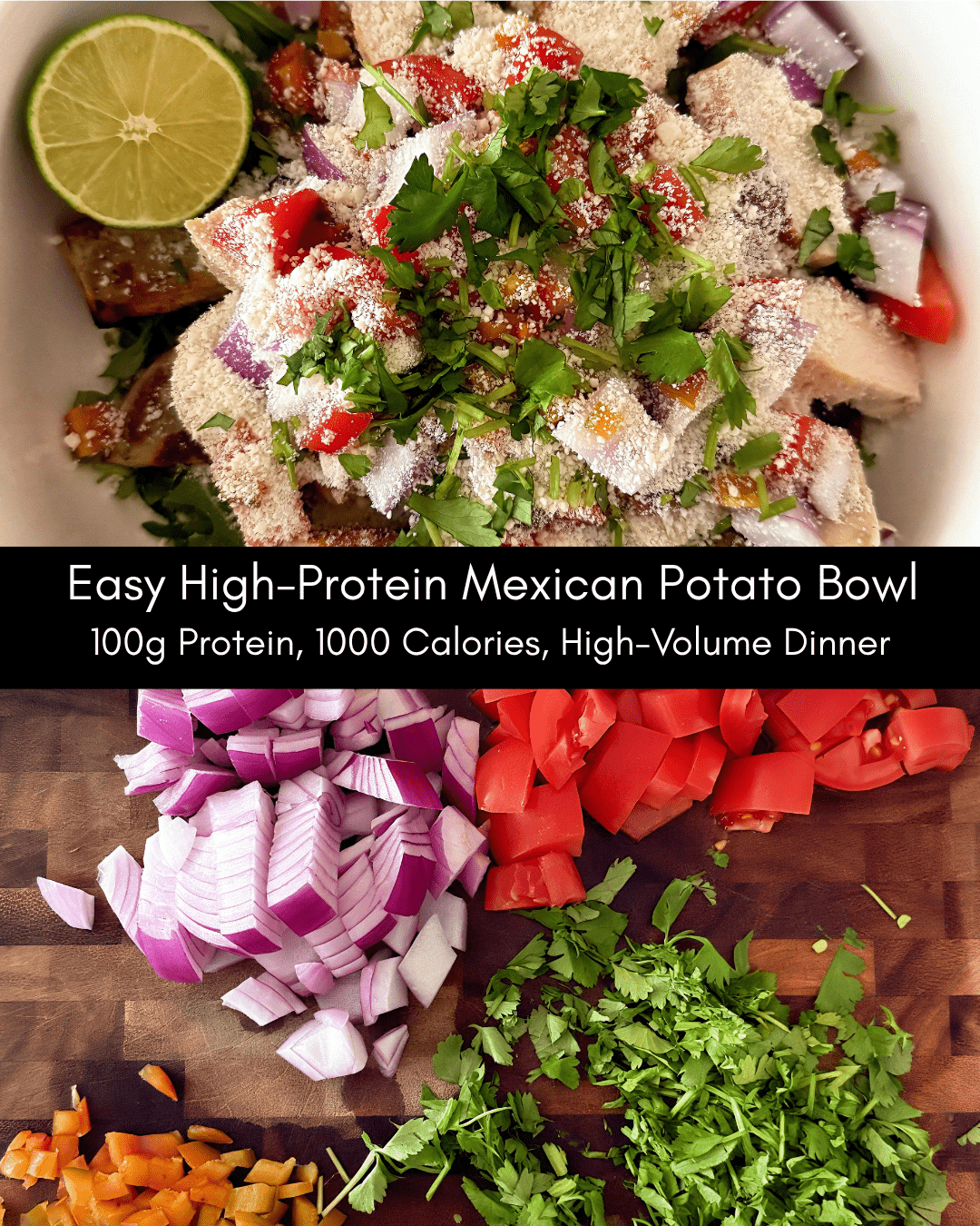 Assembled Mexican Potato Bowl