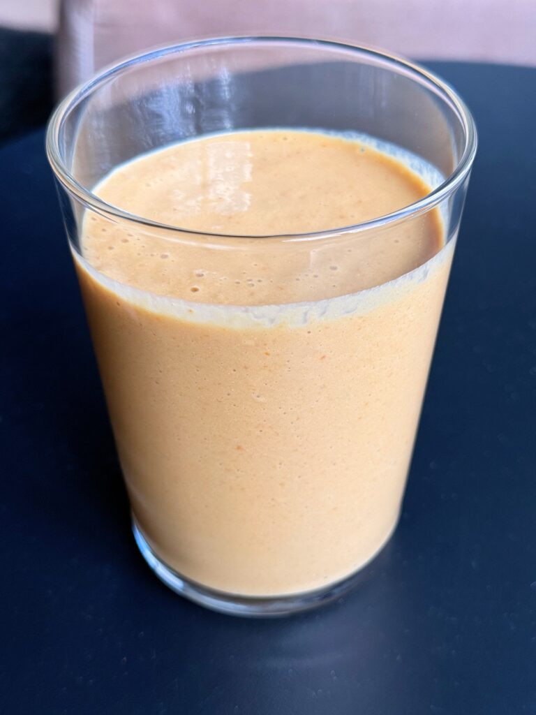 Finished Whole Orange Coffee Smoothie