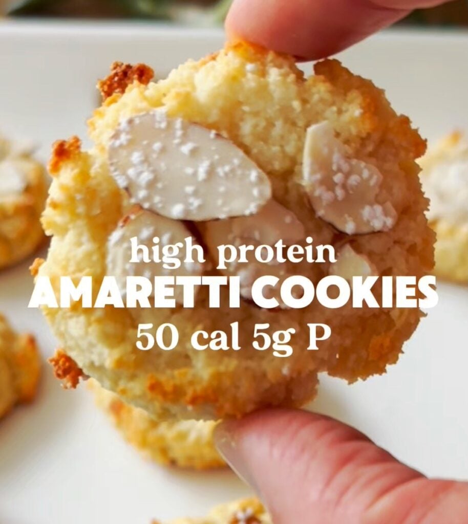 High Protein Amaretto Cookies 50 Cal 5g Protein