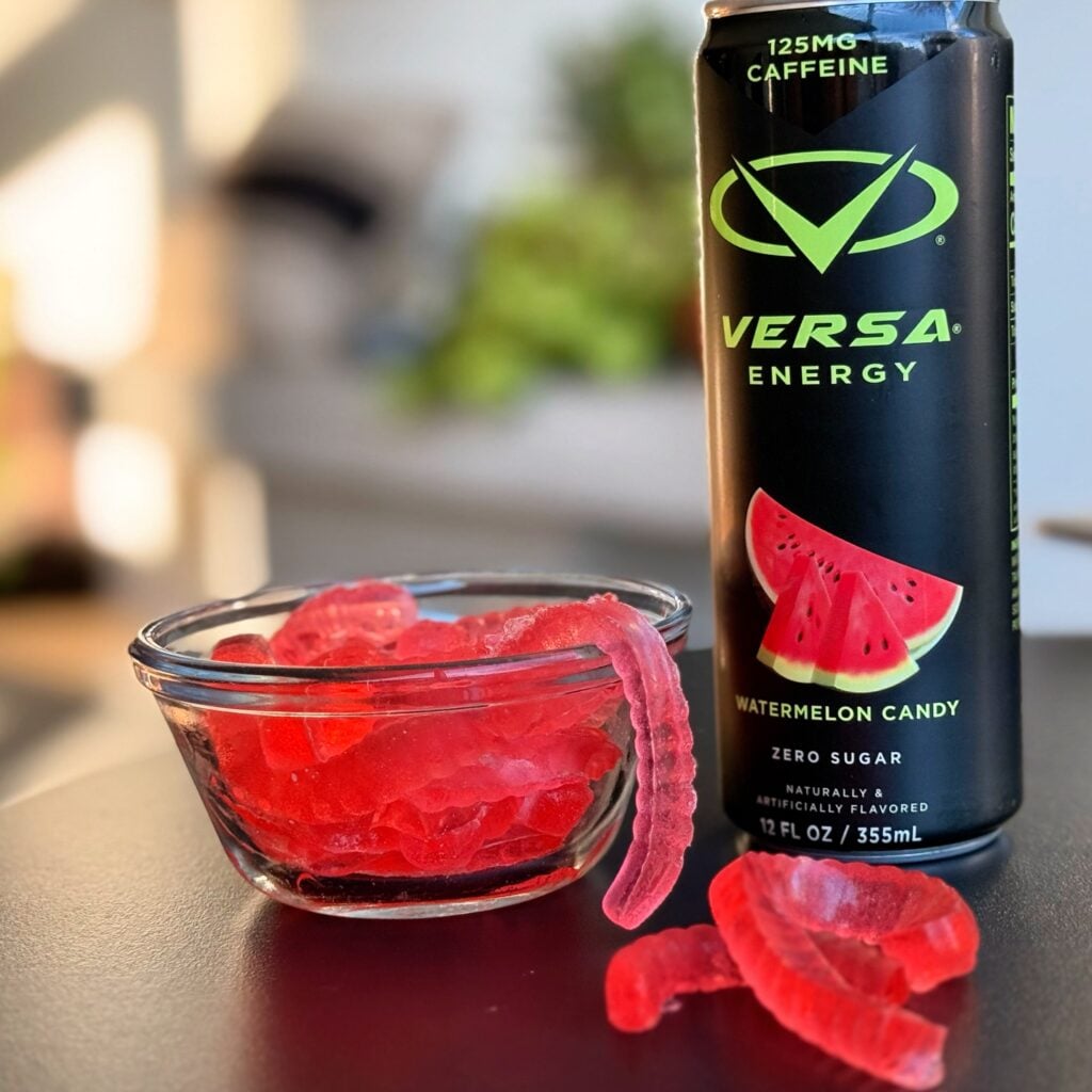 Finished Energy Drink Gummy Worms