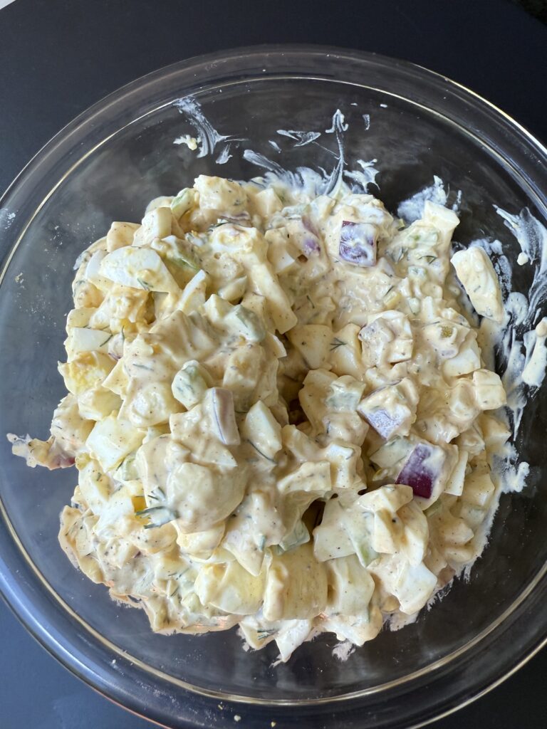 High Protein Egg Salad Close Up
