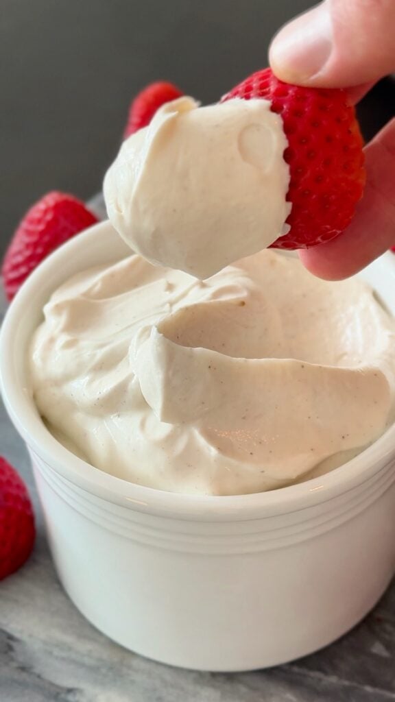Making Yogurt Based Fruit Dip