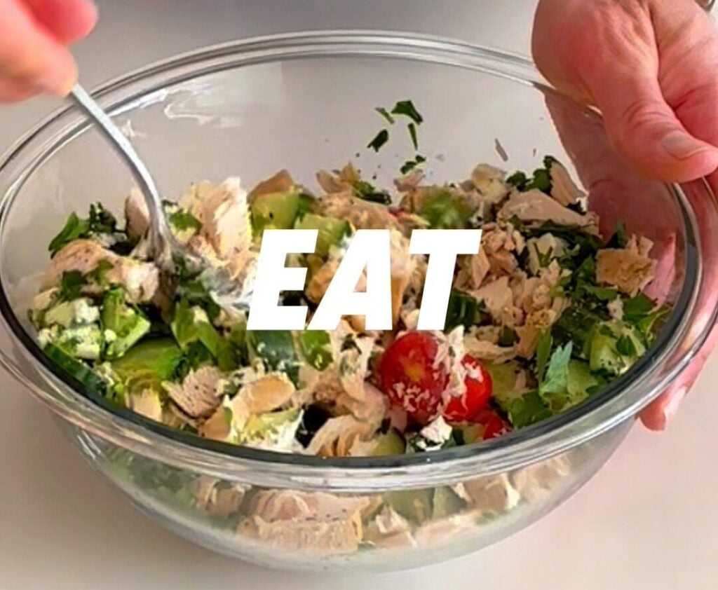Mediterranean Chicken Salad with 90g Protein