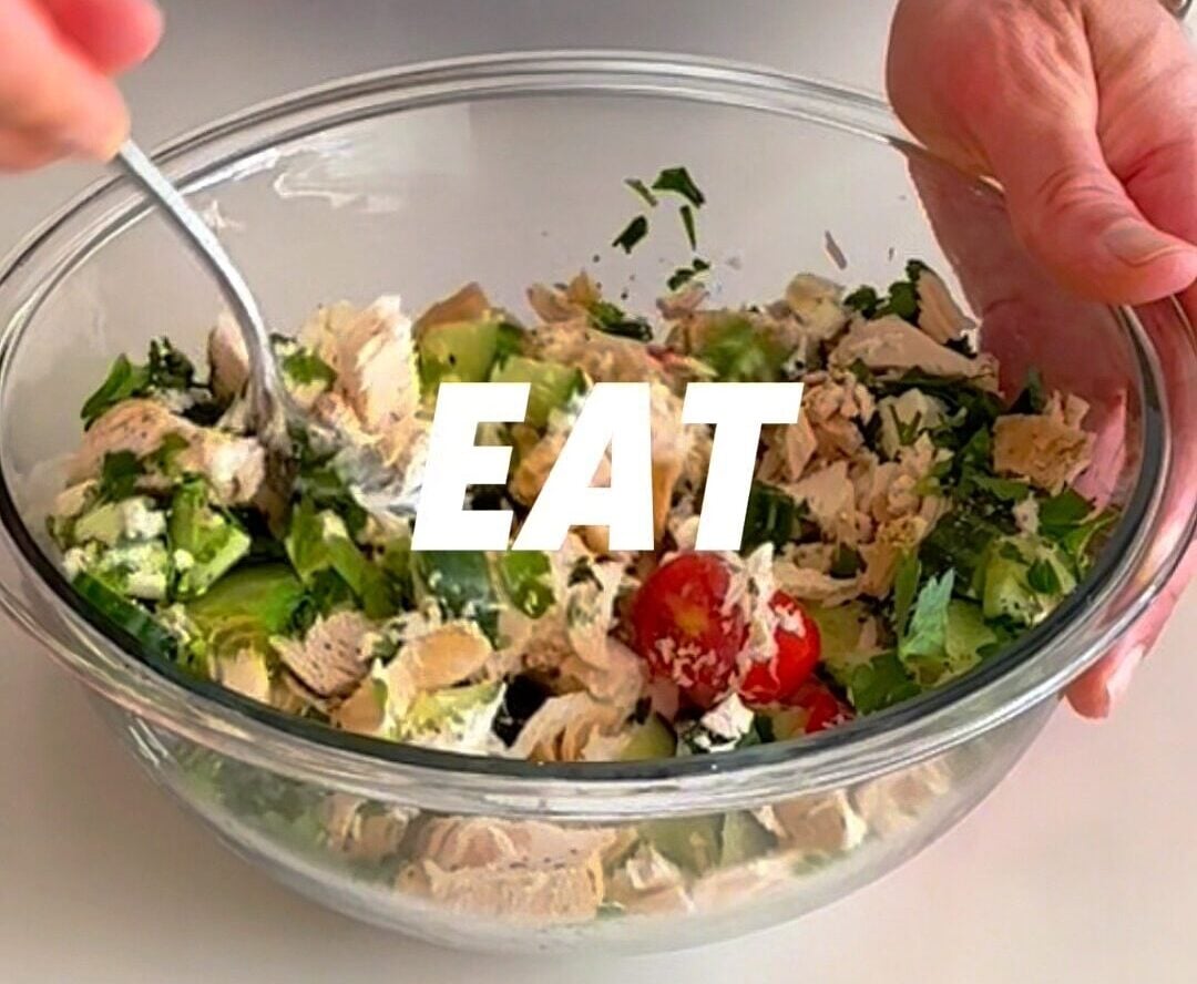 Mediterranean Chicken Salad with 90g Protein