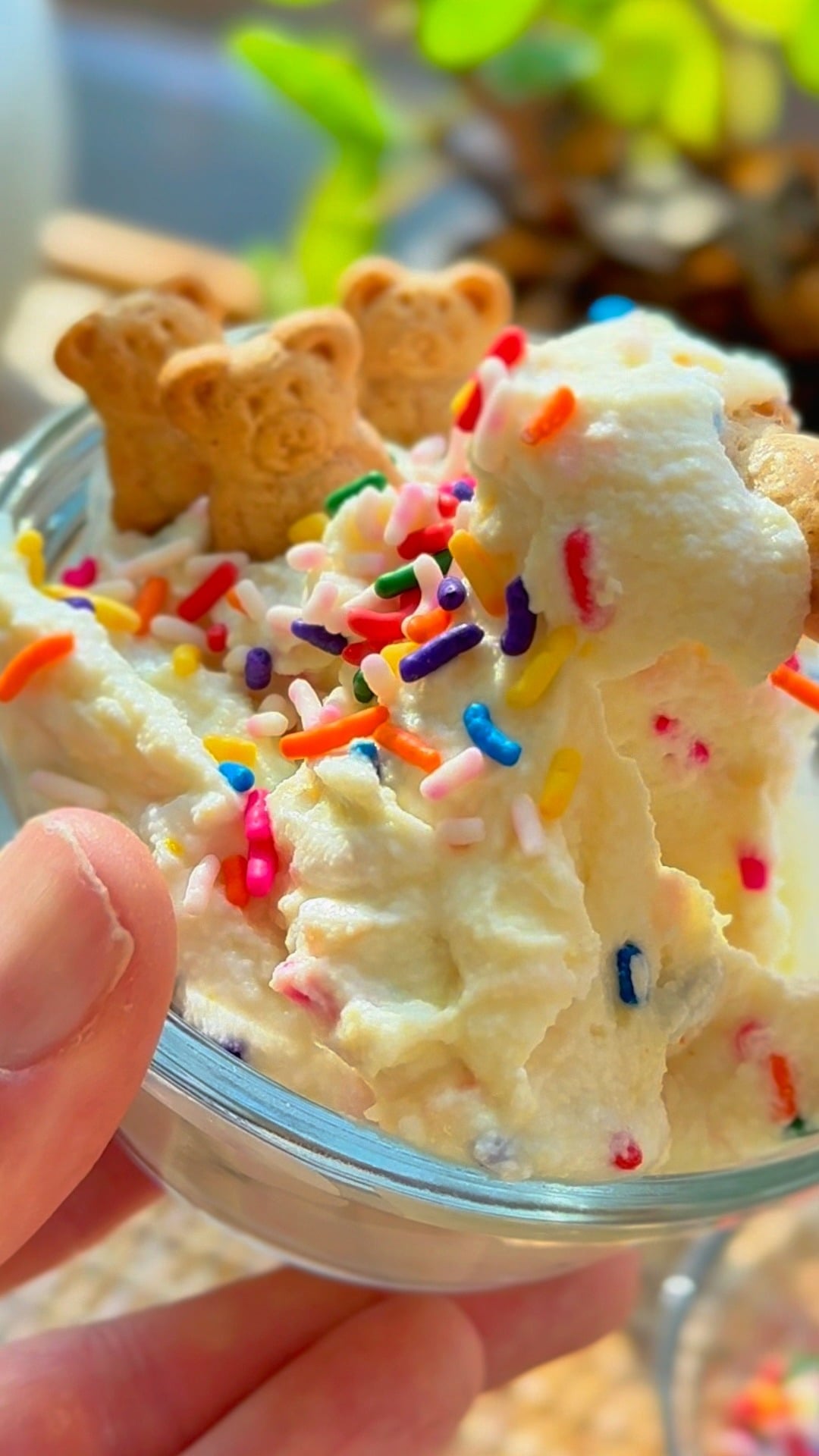 Mixing Dunkaroo Protein Dip