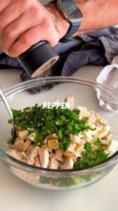 Tossing Mediterranean Chicken Salad