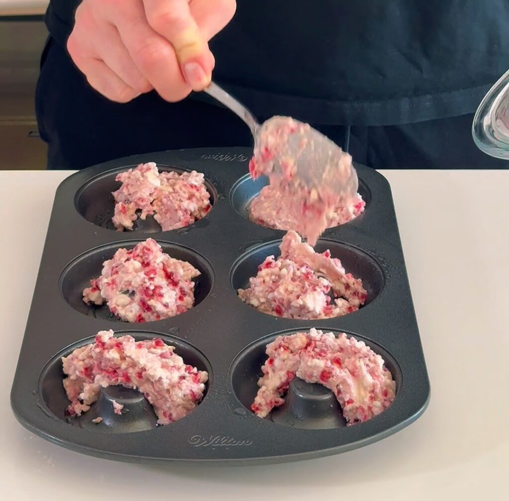 Blended cottage cheese used as the base for high protein donuts