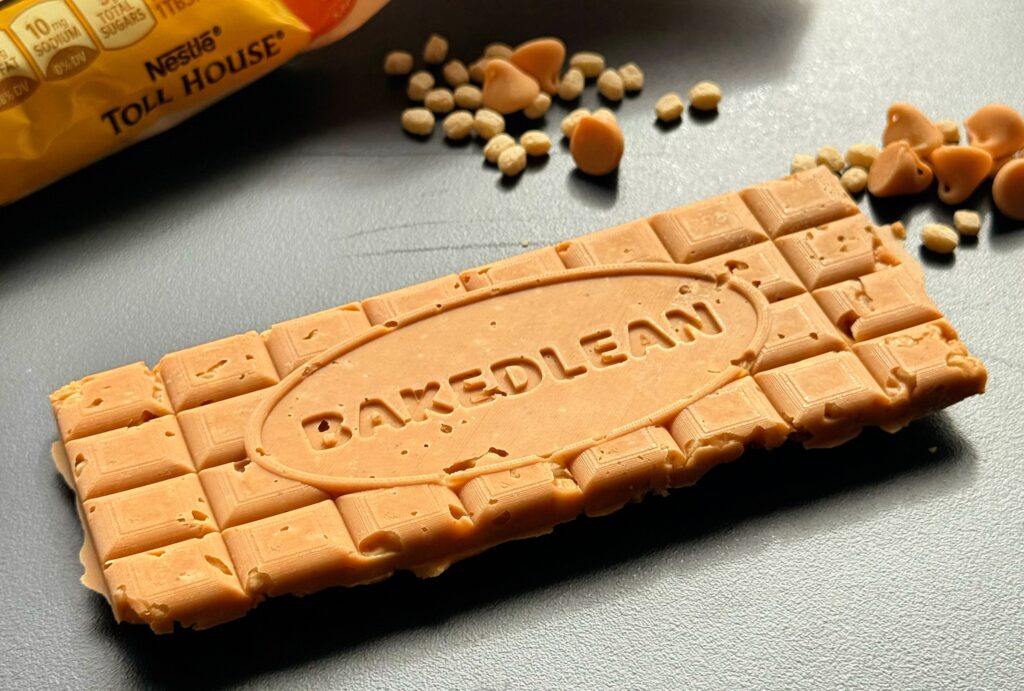 Butterscotch High Protein Chocolate Bar Flat