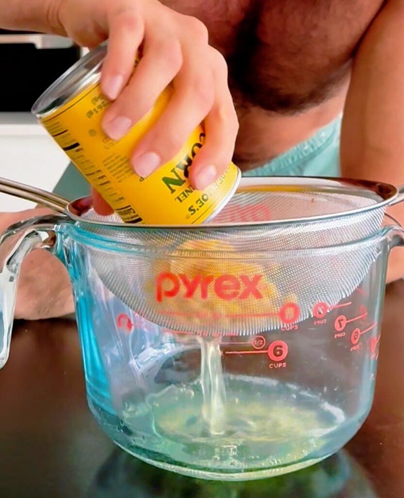 Canned Corn Preparation
