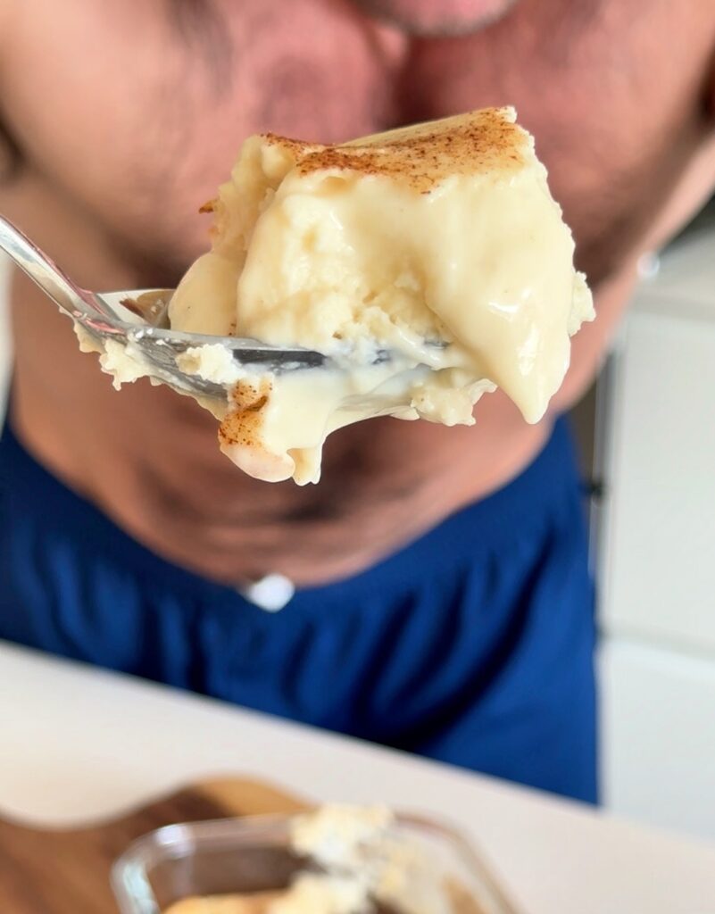 High Protein Snickerdoodle Cheesecake Slice