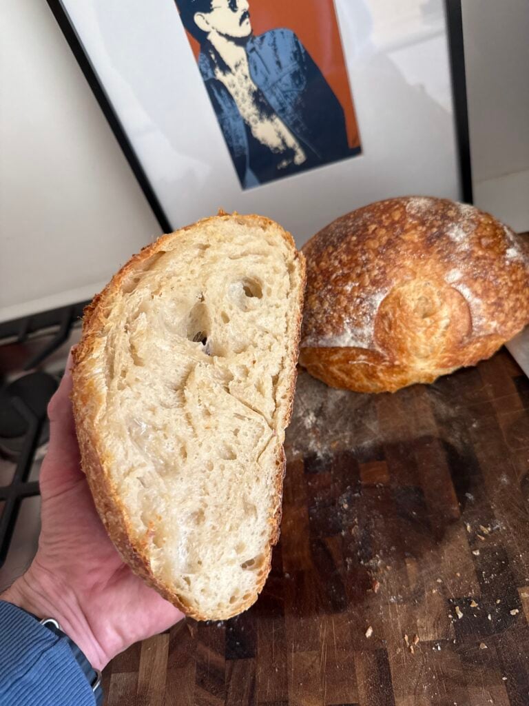 High Protein Sourdough Bread Slice