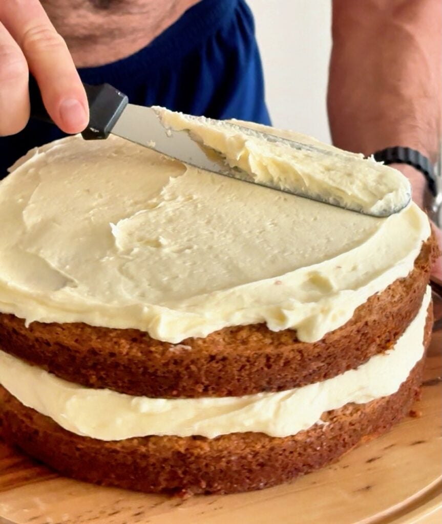 icing Healthy Gluten Free Carrot Cake