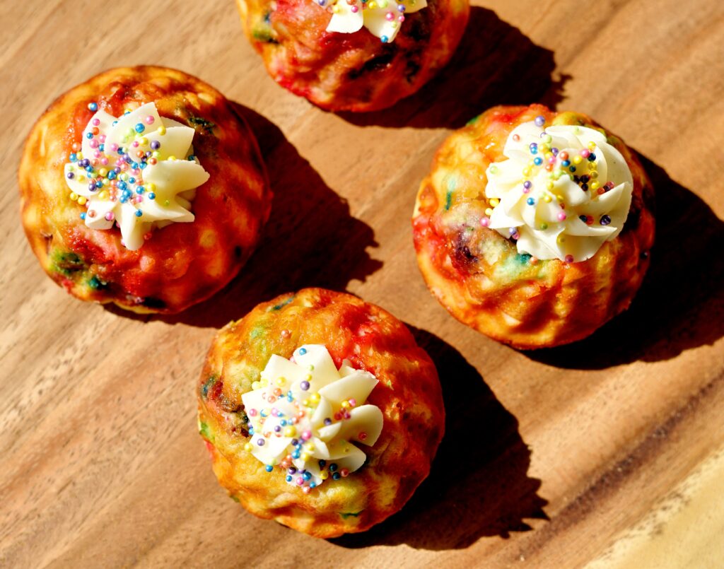 mini bundt protein cakes