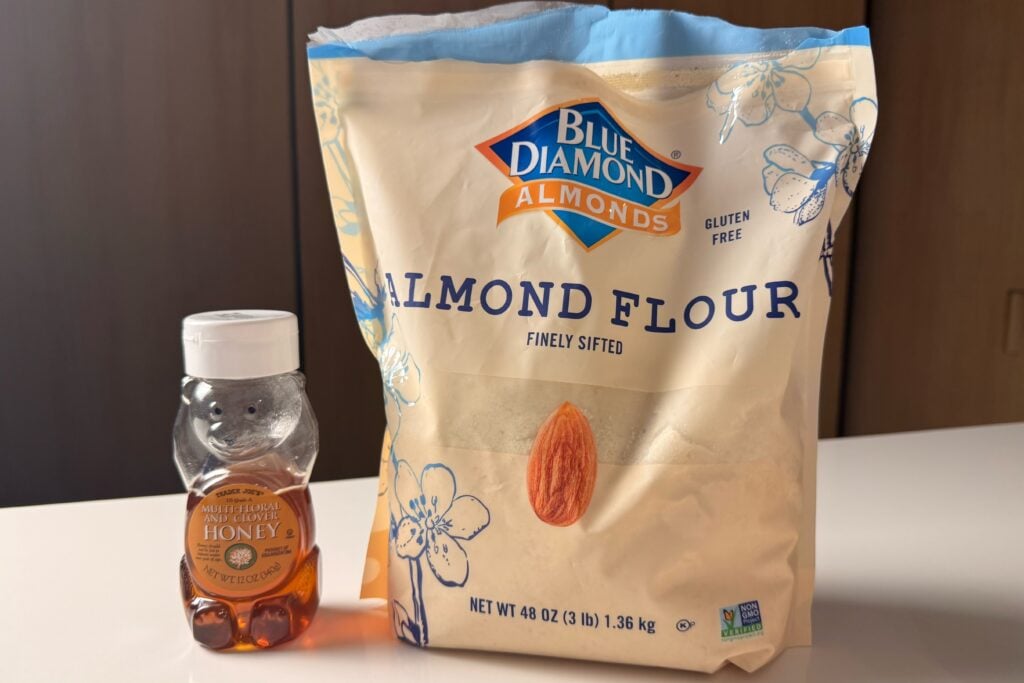 2-ingredient almond honey cookie ingredients