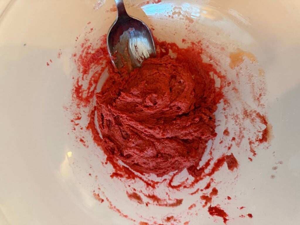 batter mixed for crinkle cookies
