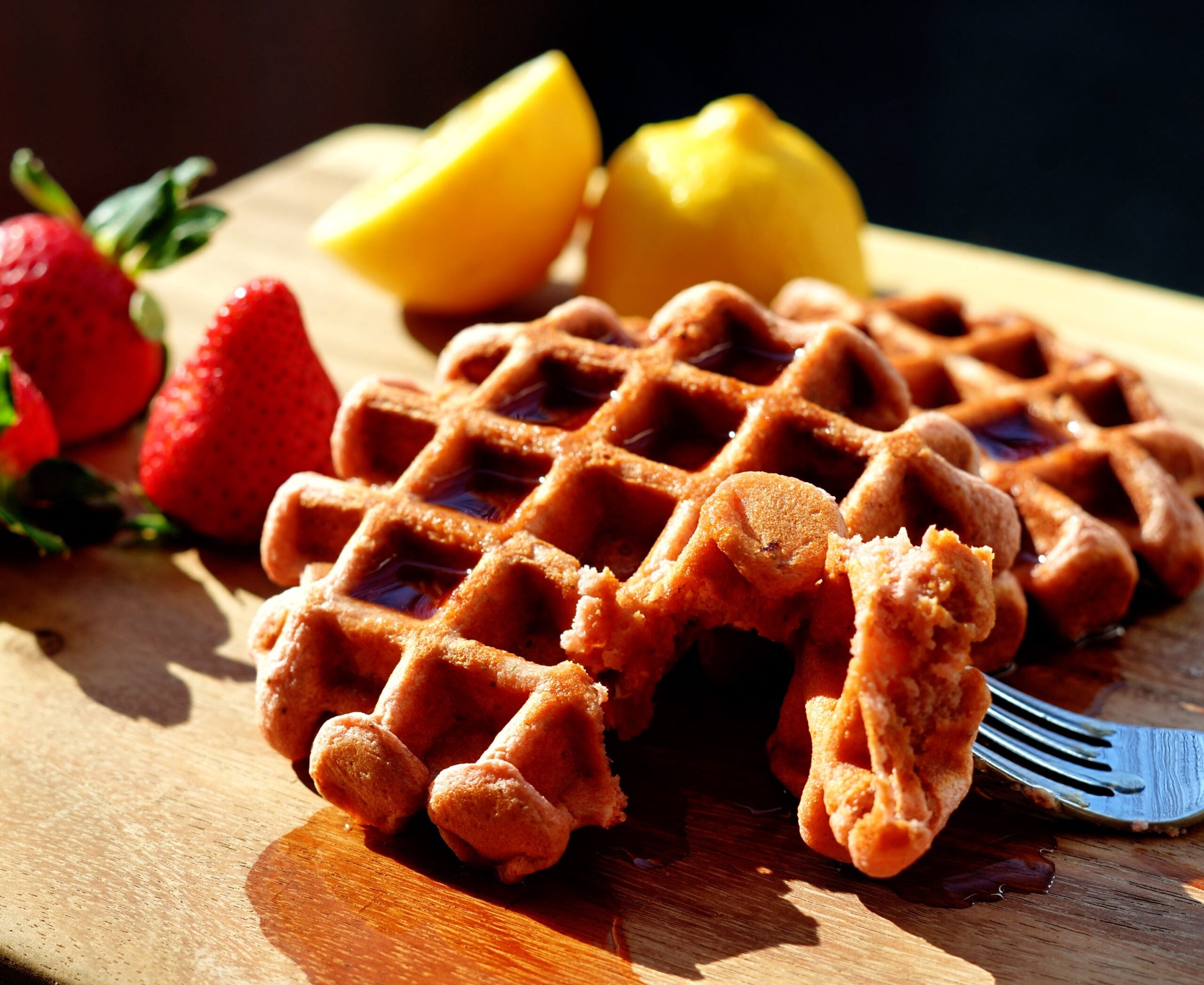 Crispy Protein Waffle Texture
