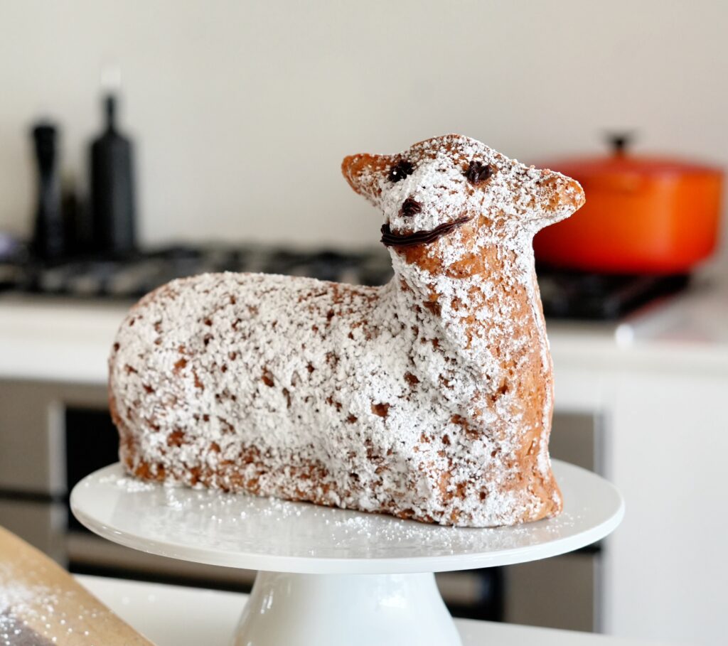 easter high protein lamb cake
