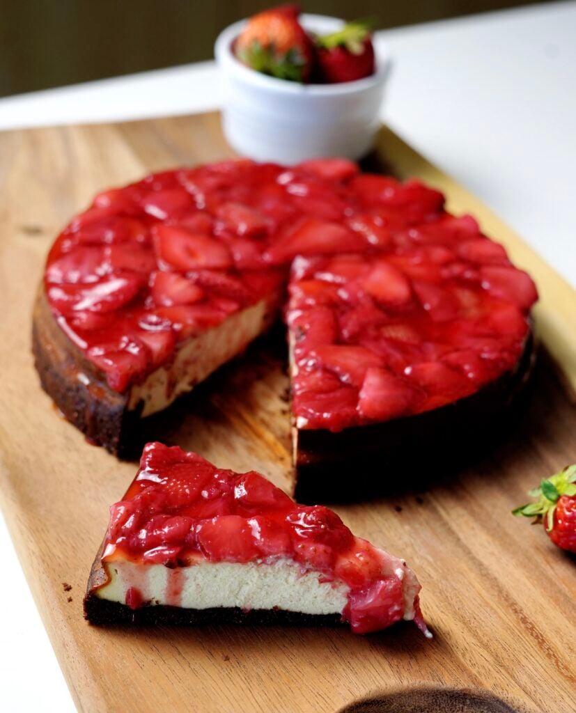 Finished Strawberry Cheesecake