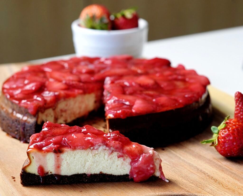 Finished Strawberry Cheesecake Hero Shot