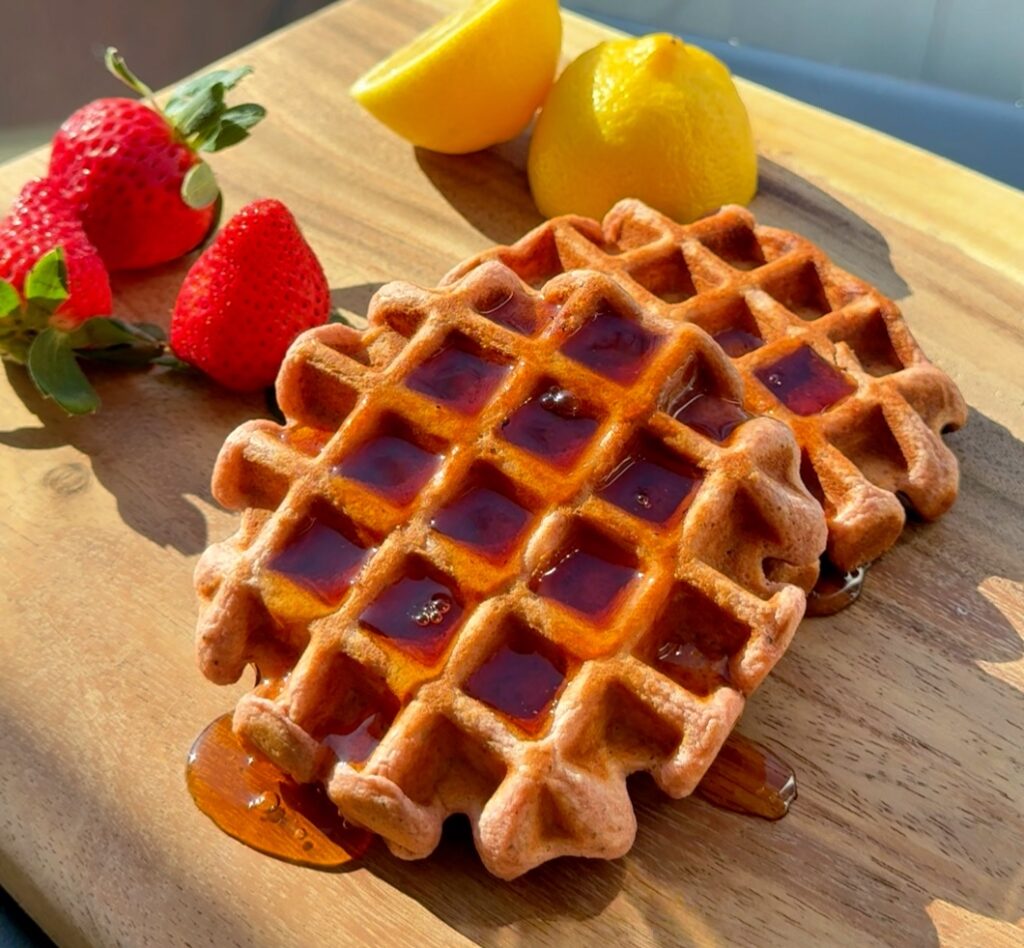 High Protein Breakfast Waffles