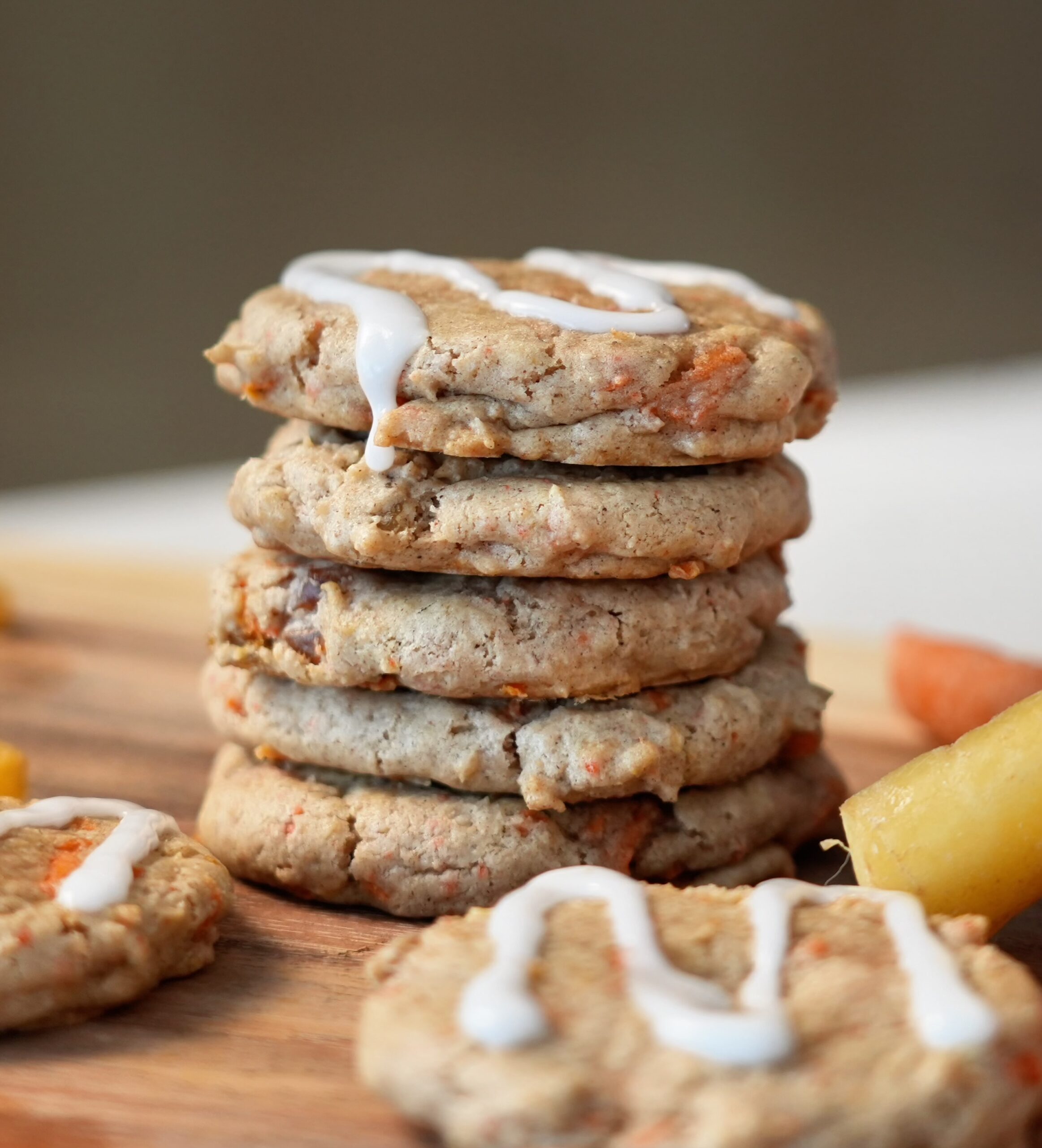 high protein carrot cake cookie