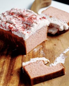High Protein Strawberry Loaf Cake