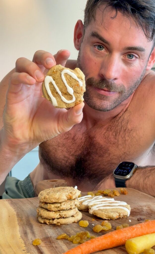 Inside a Carrot Cake Protein Cookie