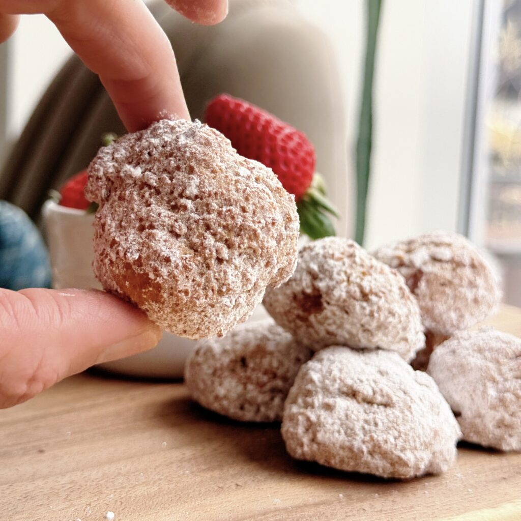 Jacob with Strawberry Donuts