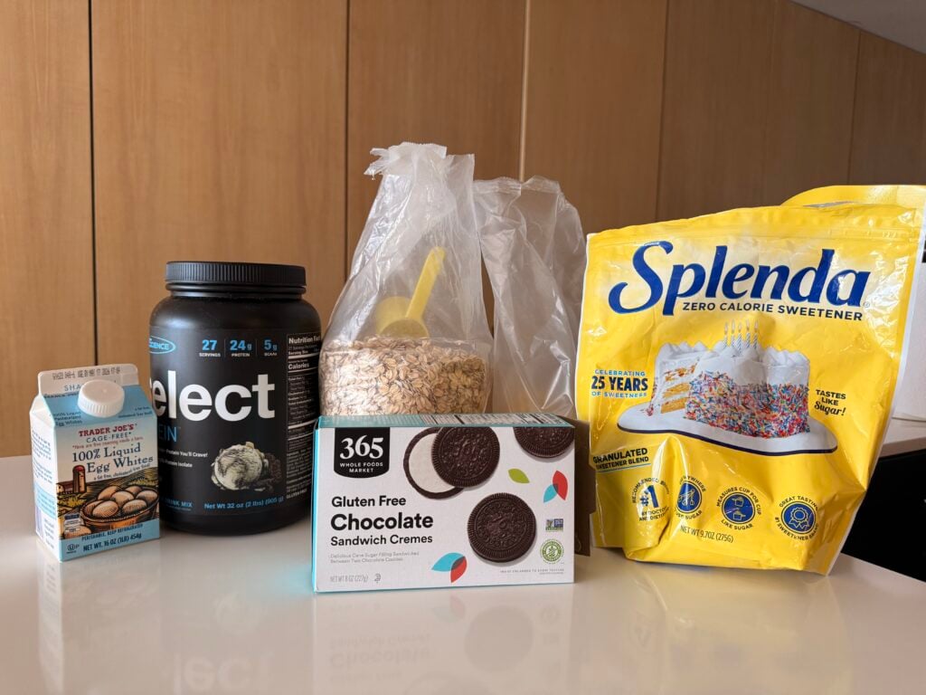 Oreo High Protein Granola Ingredients