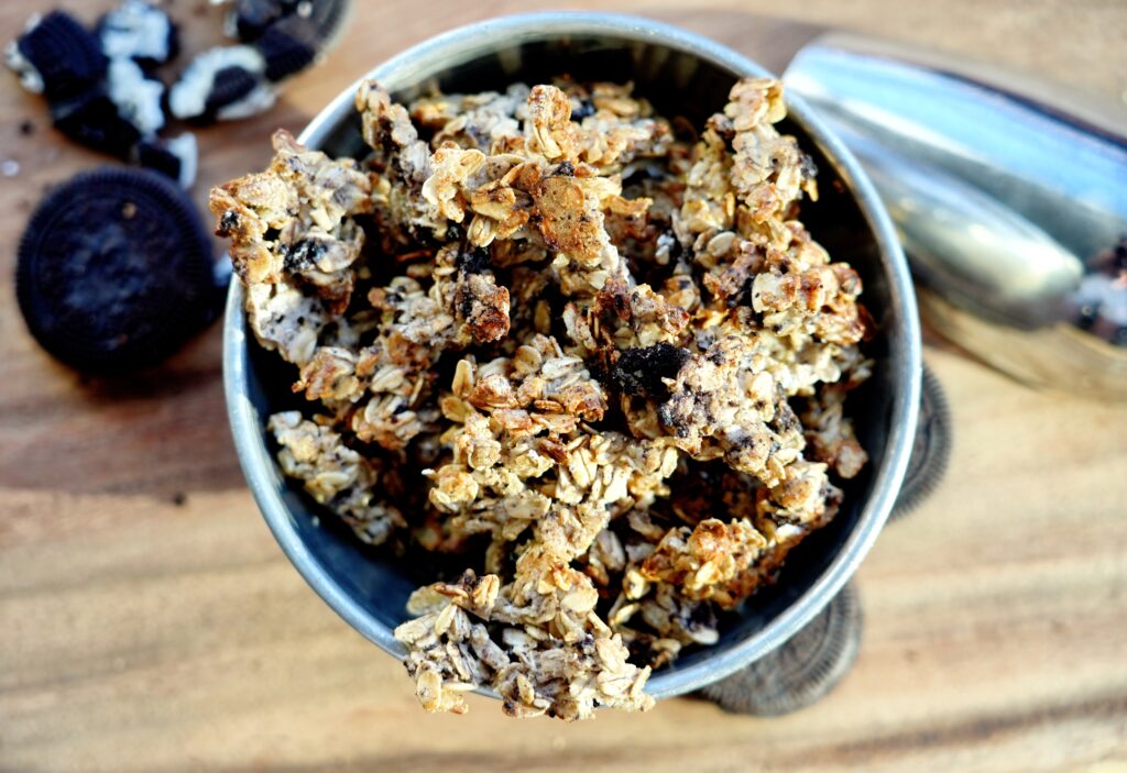 Oreo High Protein Granola on Board