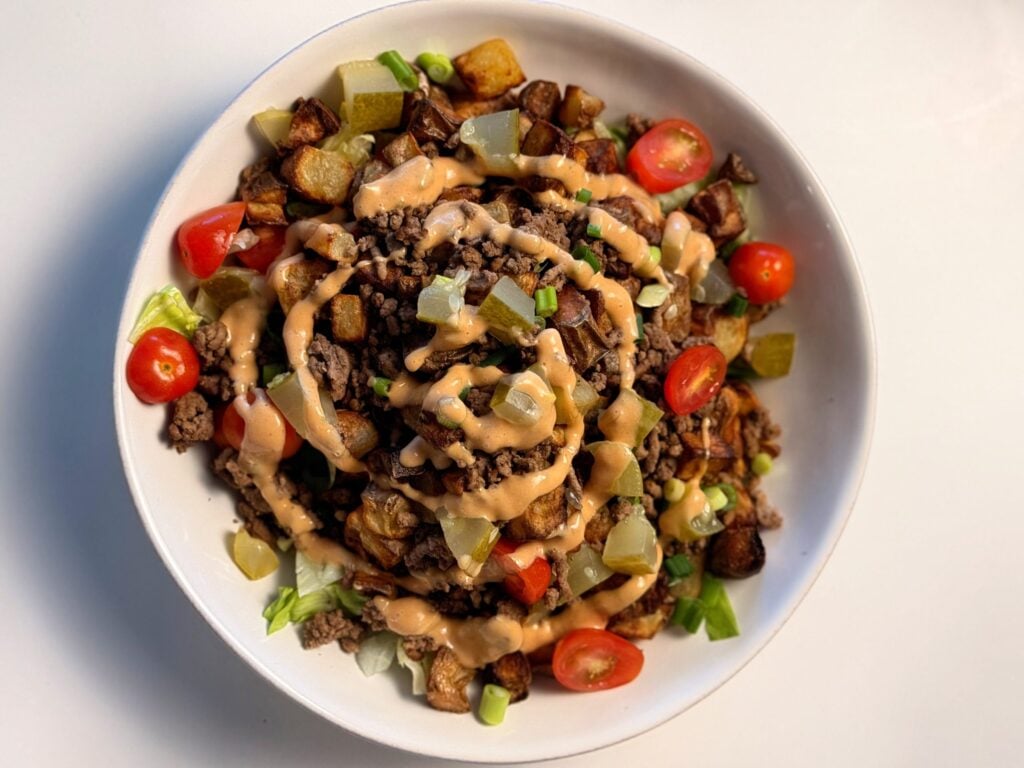 Potato Burger Bowl Finished