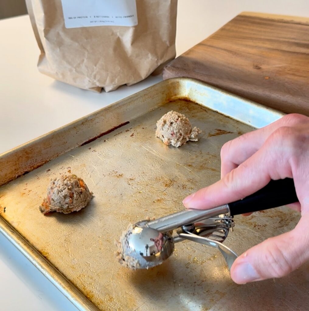 Scooping Protein Cookie Dough