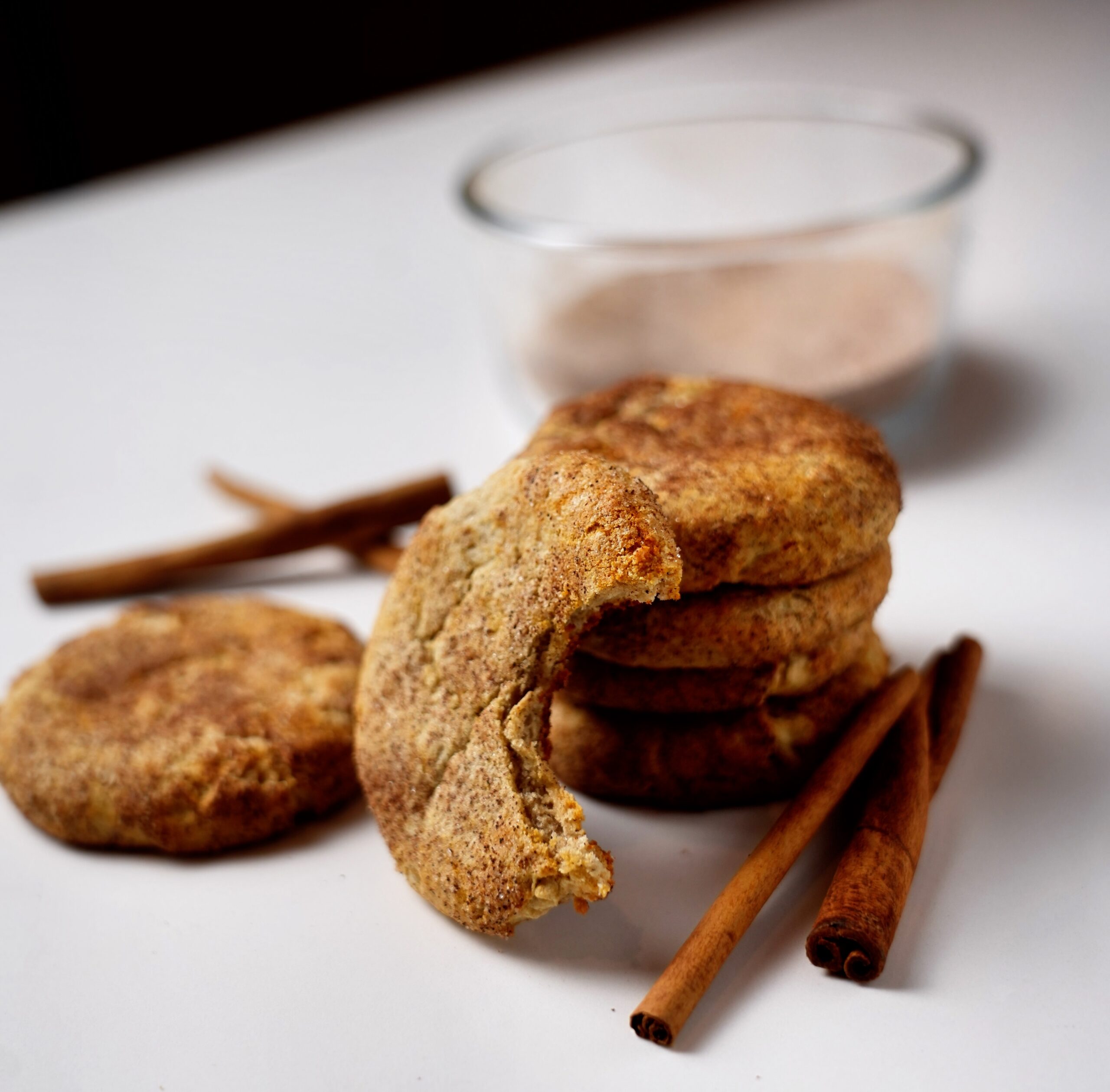 stack of protein snickerdoodles