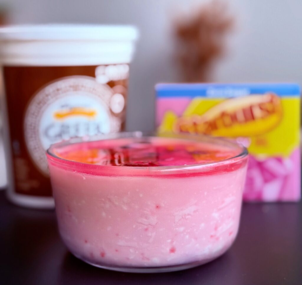 Strawberry Protein Fluffy Yogurt finsihed