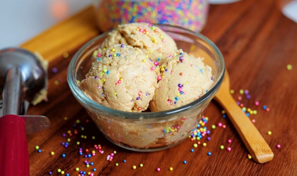 sugar cookie edible dough close up
