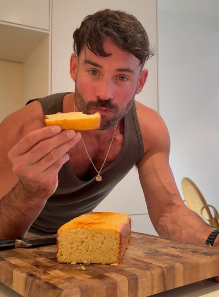 Whole Lemon Loaf Cake Eating by Jacob