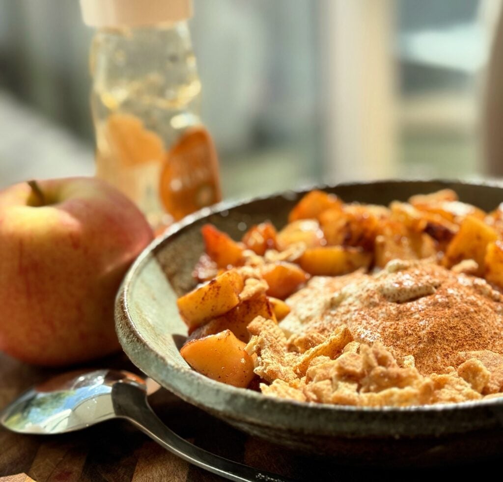 Apple Pie Yogurt Bowl by window