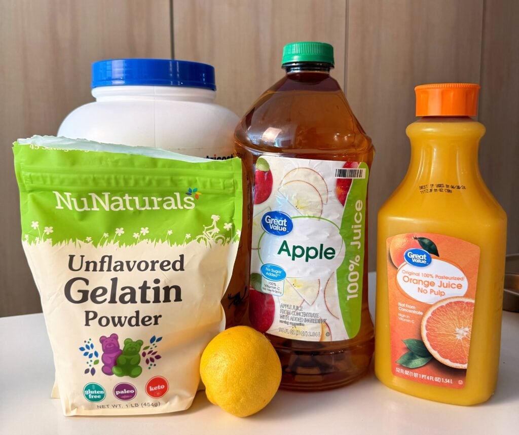 Bariatric Gummy Recipe Ingredients