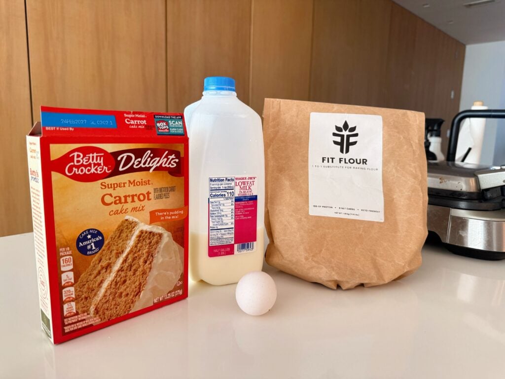 Carrot Cake Protein Waffles Ingredients
