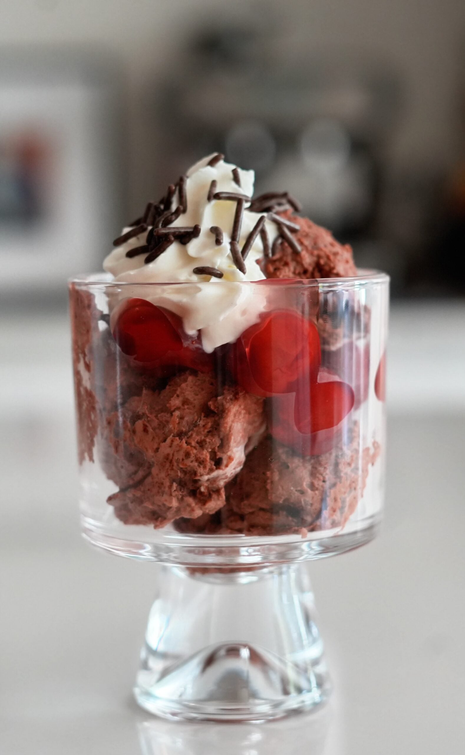 Chocolate Cherry Cheesecake Fluffy Yogurt