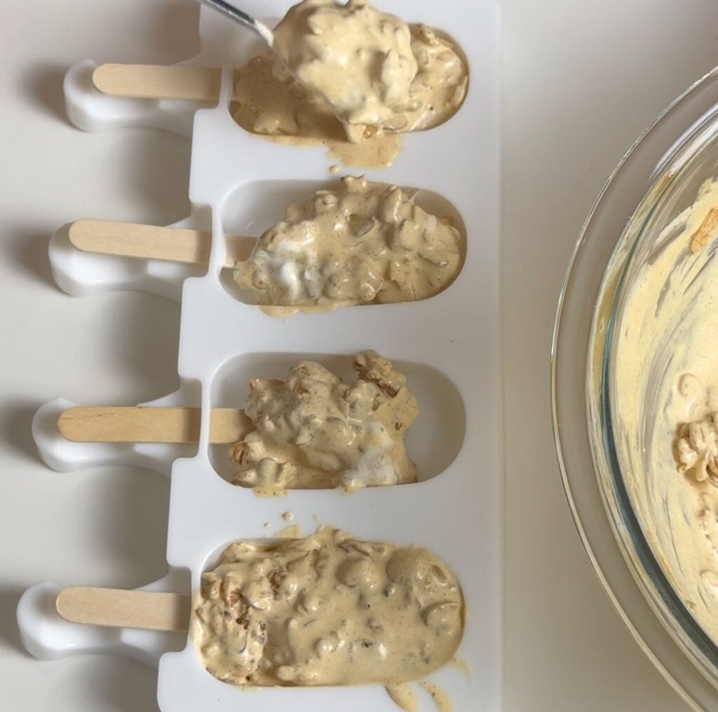 Filling Mini Ice Cream Molds