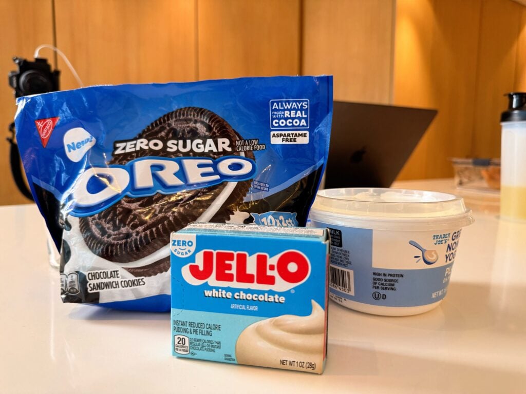 Fluffy Oreo Yogurt Ingredients
